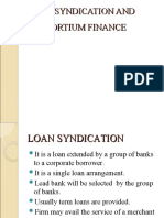 Loan Syndication and Consortium Finance 1