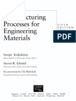 Manufacturing Processes For Engineering Materials