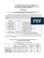 VSSUT Admission Notice