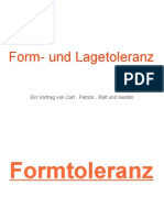 Vortrag Form - Und Lagetoleranz