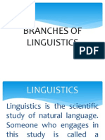 Branches of Linguistics