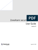 Manual Usuario ZONE ALARM 9.1