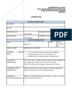 Lesson Plan Pre-Intermediate