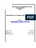 Training Institutes: Modi Institute of Management and Techonology Kota