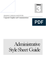 Administrative Manuel Style Sheet Guide - TEMPLATE