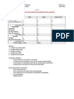 TD 3 - Construire Une Matrice de Sélection Des Marchés