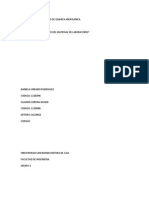 Informe Conocimiento y Manejo Del Material de Laboratorio