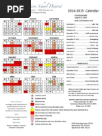 SUSD 2014-2015 Calendar