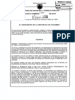 Decreto 1769 de 2010 Por El Cual Se Modifica El Decreto 2685 de 1999