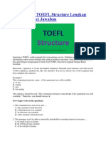 Contoh Soal TOEFL Structure