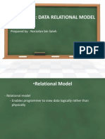 Chapter 3: Data Relational Model: Prepared By: Norzelan Bin Saleh