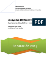 Analisi Ultrasonido A Flechas y Mazas de Batey, Molinos y Centrifugas