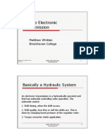 Simple Electronic Transmission: Basically A Hydraulic System