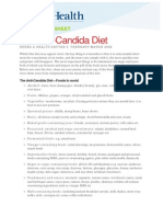 Fact Sheet Anti Candida Diet