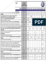 2011 VW Service Schedule