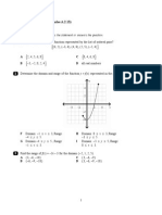 Domain and Range A.2.4 (Includes A.2.13) : Multiple Choice