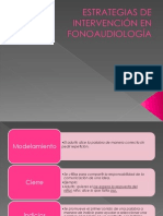 Estrategias de Intervención en Fonoaudiología