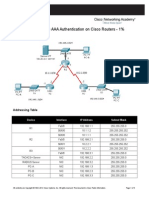 PT Activity: Configure AAA Authentication On Cisco Routers - 1%