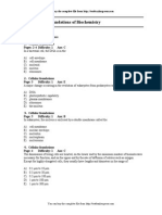 Biochemistry - Chapter 1 Test Bank