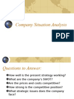 Company Situation Analysis