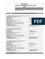 Formulario Proyectos de Aula Observaciones