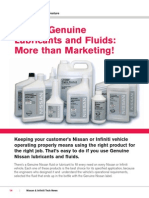 Nissan Genuine Lubricants and Fuids