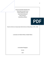 Trabalho Do 6º Grupo (Organizacao Administrativa de Mocambique de 1975 A 1990)