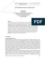 The Connection Between Strategy and Structure: Published by Asian Society of Business and Commerce Research