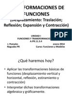 Tema 10 Transformaciones de Funciones Enero 2014