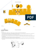 Lion King Simba Cutie Papercraft Printable 0811