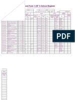 Form 1 School Register