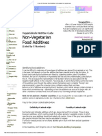 A List of E Number Food Additives Not Suitable For Vegetarians