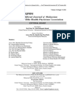 MJPHM Supplement 5 (2011)