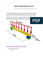 Application of Distributed Loads