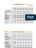 Proforma Balance Sheet