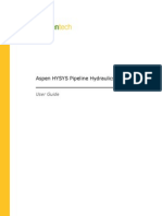 Aspen HYSYS Pipeline Hydraulics: User Guide