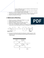 Control System Question Bank Wbut