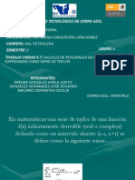 4.7 Calculo de Integrales de Funciones Expresadas Como Serie de Taylor