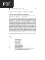 Wu Gas Flow in Porous Media With Klinkenberg Effects