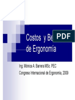 Costo Beneficio de La Ergonomia