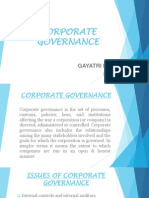 Corporate Governance: Gayatri Iyer MBA