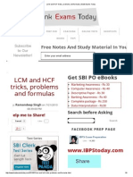 LCM and HCF Tricks, Problems and Formulas - Bank Exams Today