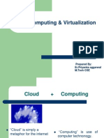 Cloud Computing & Virtualization: Prepared By: Er - Priyanka Aggarwal M.Tech CSE