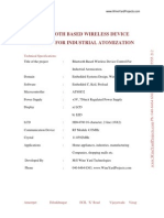 Bluetooth Based Wireless Device Control For Industrial Atomization