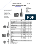 API (American Petroleum Institute) Gages: Services Offered Products