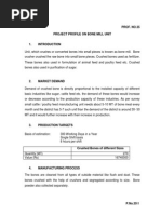 PROF. NO.35 Project Profile On Bone Mill Unit