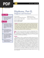 HYPHEMA - Part II Diagnosis and Treatment