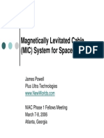 Magnetically Levitated Cable (MIC) System For Space Applications