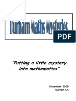 Durham Maths Mysteries ( (PDF)