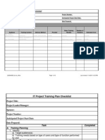 It PM Training Worksheet